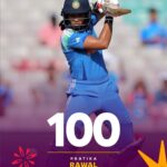 प्रतिका रावल ने न्यूज़ीलैंड के खिलाफ 122 रन बनाते हुए बल्ला उठाया, इंडियन महिला क्रिकेट टीम के लिए ऐतिहासिक शतकीय पारी